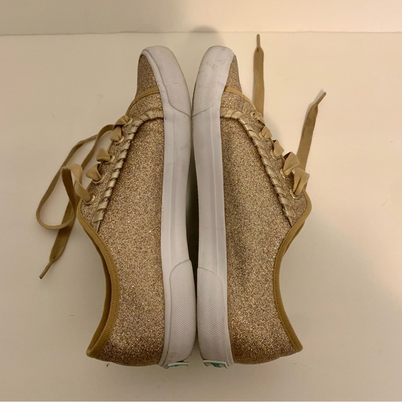 Jack Rogers Carter glitter gold/metallic sneaker size 7.5 - Picture 6 of 7